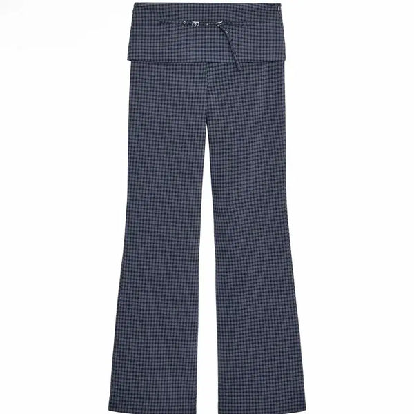 [BUNJANG] ZARA Low-Rise Check Pattern Pants / [새상품]ZARA 로우라이즈 체크 팬츠