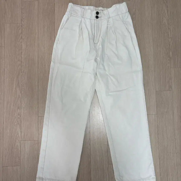 [BUNJANG] A.MAR Ivory Wide Cotton Pants / [이민정리] A.MAR 아이보리 와이드 팬츠