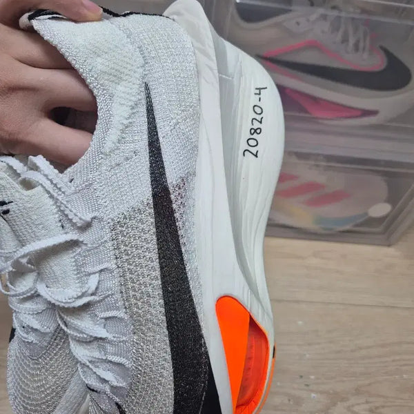 [BUNJANG] Nike Air Zoom Alphafly NEXT% 3 Proto White Total Orange Men's Running Shoes / 미사용 20820-4 나이키한정판 알파플라이 넥스트%3 프로토 화이트토탈