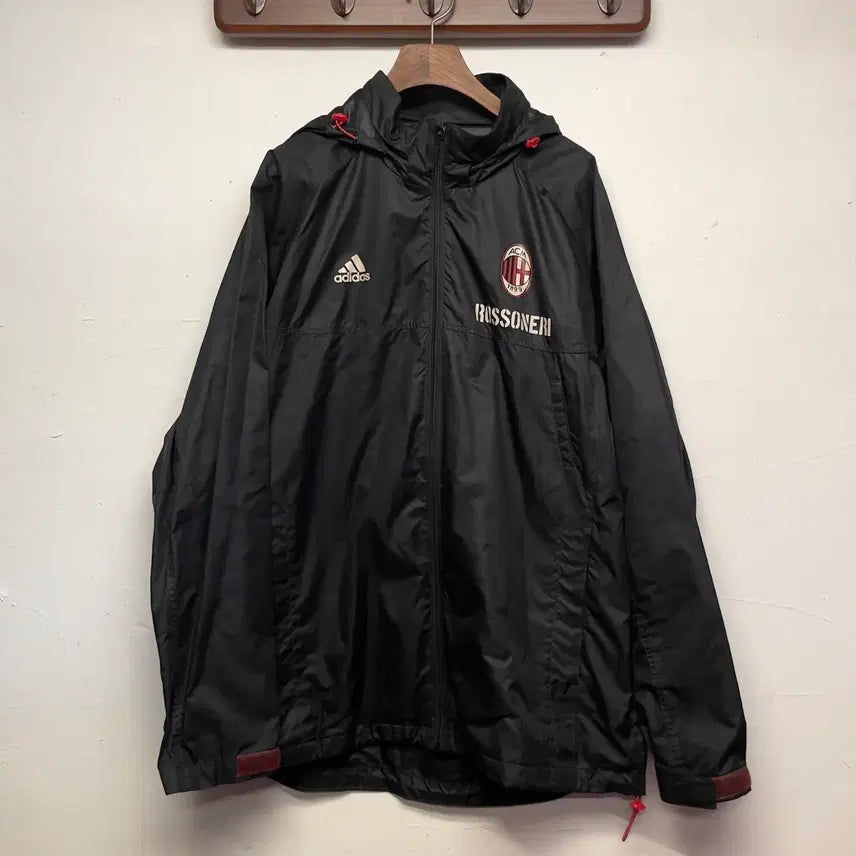 [BUNJANG] Adidas AC Milan Rossoneri Windbreaker Jacket / 아디다스 AC밀란 로쏘너리 바람막이 마켓