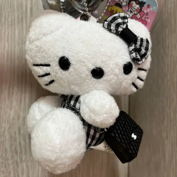 [BUNJANG] Checkered Hello Kitty Keyring / 체크 헬로키티 키링
