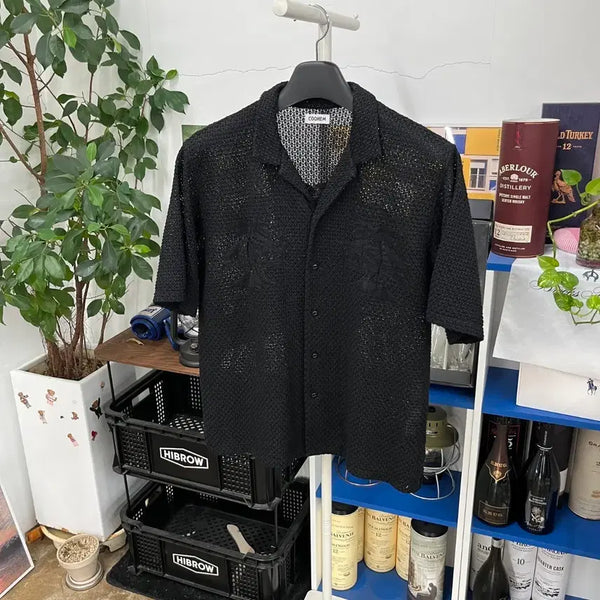 [BUNJANG] Koheom Mesh Short Sleeve Shirt - Size M / 코헴 메쉬 반팔 셔츠 M