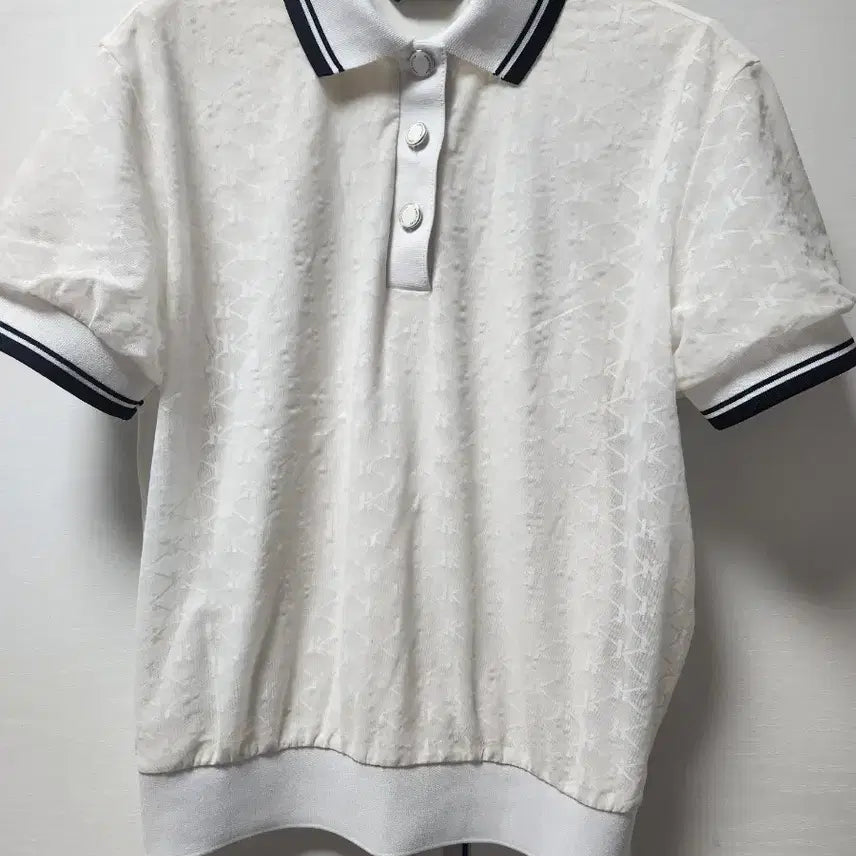 [BUNJANG] Hazzys Golf Women's Cooling Short Sleeve Polo Shirt White / 헤지스 골프 냉감 카라티 S