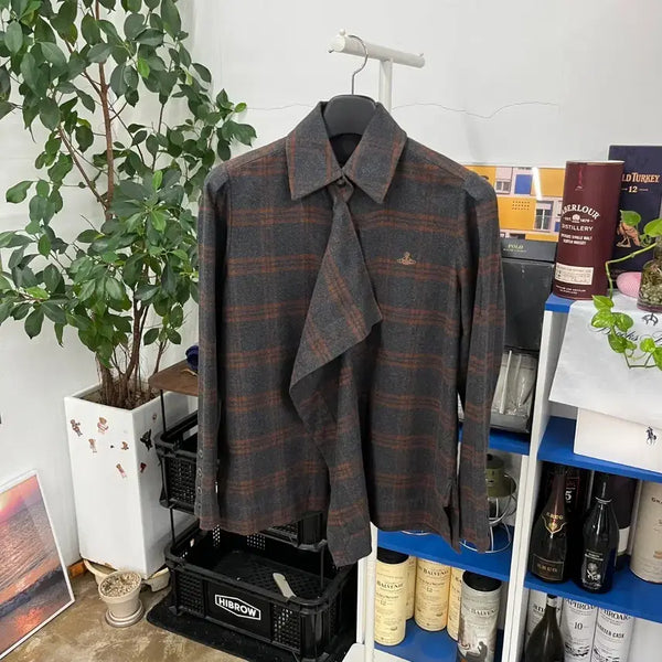 [BUNJANG] Vivienne Westwood Anglomania Flannel Shirt Size 38 / 비비안웨스트우드 앵글로매니아 플란넬 셔츠 38