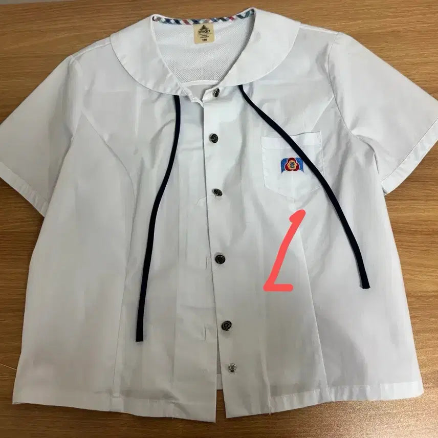 [BUNJANG] Angang Girls' Middle School Summer Shirt Size 100 / 안강여자중 하복 셔츠 사이즈100
