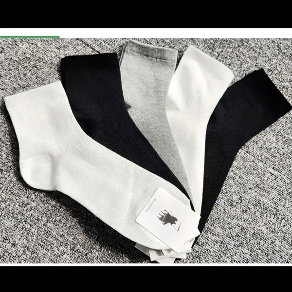 [BUNJANG] Men's Summer Mesh Mid-Calf Socks (10 Pairs) / (국산양말) 남성 여름 망사 중목양말 10켤레