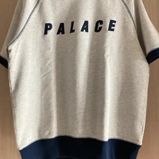 [BUNJANG] Palace Crewneck Raglan Sweatshirt T-Shirt Grey Navy / (새상품)팔라스 맨투맨 반팔 티셔츠