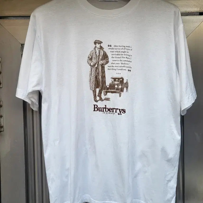 [BUNJANG] Burberry London Classic Printing T-Shirt (Size 105) / 정품 버버리 런던 클래식 프린팅 반팔티셔츠 105호 상대우수