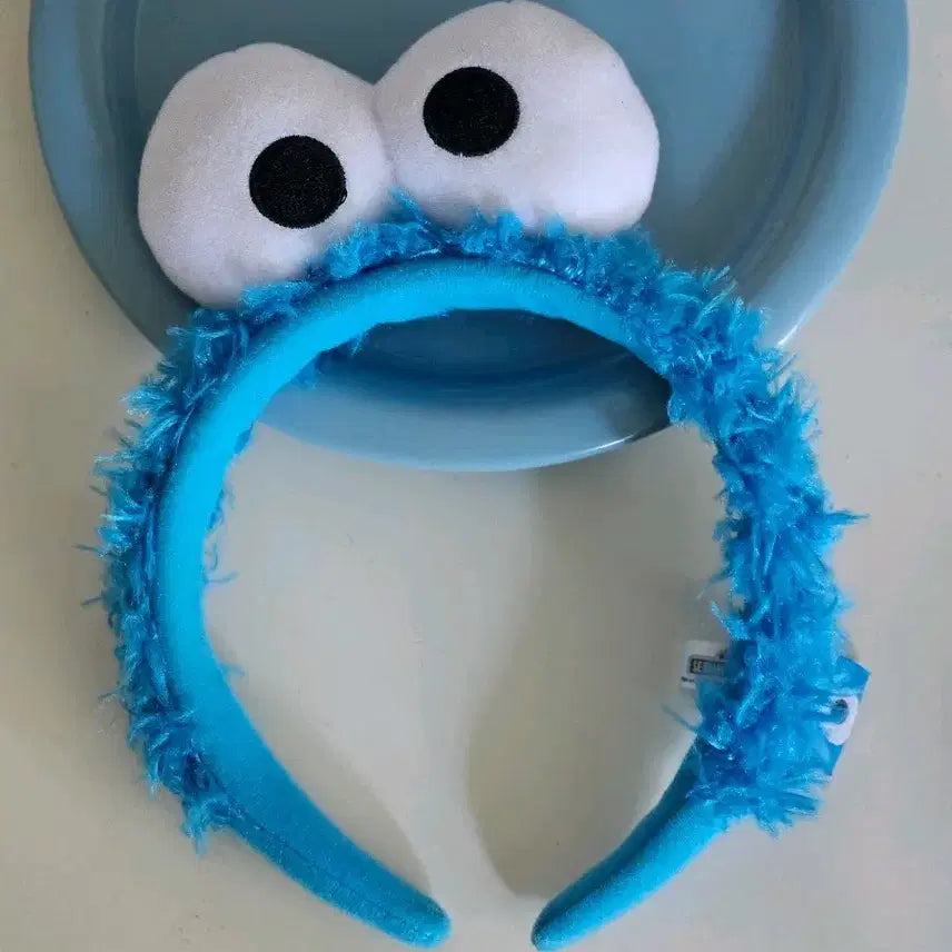 [BUNJANG] Universal Studios Sesame Street Cookie Monster Headband / 유니버셜스튜디오 세서미 쿠키몬스터 머리띠