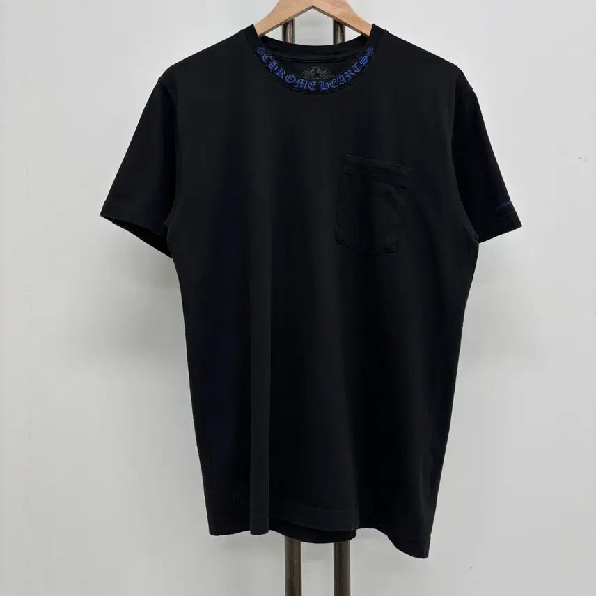 [BUNJANG] Chrome Hearts Neck Logo Short Sleeve T-Shirt Black L / [L]톰브라운 넥 스크립트 반팔티
