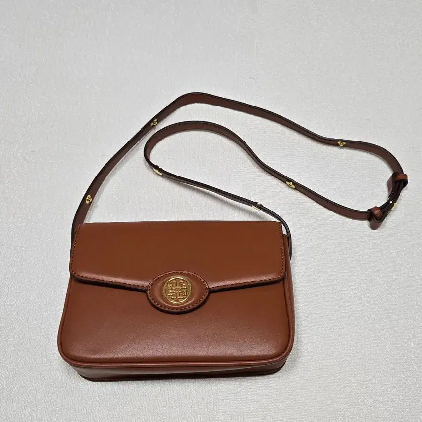 [BUNJANG] Unused Brown Leather Crossbody Tote Bag / 새것 가죽 크로스백 토트겸용  브라운