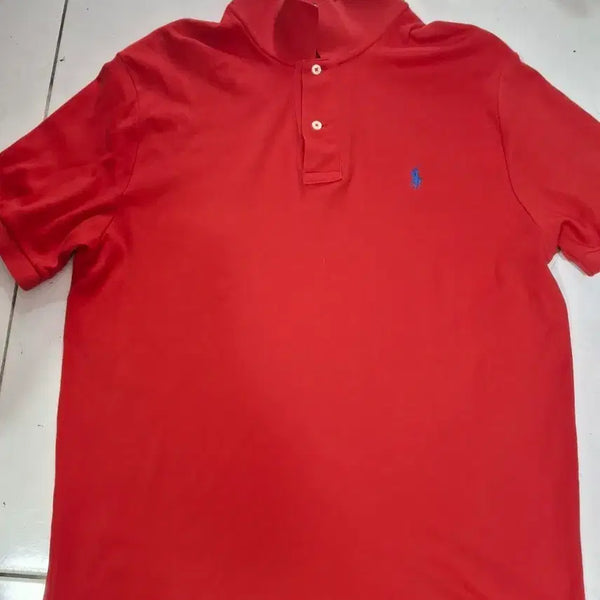 [BUNJANG] Polo Ralph Lauren Red Short Sleeve Polo Shirt / 폴로 랄프로렌 레드 반팔 카라티