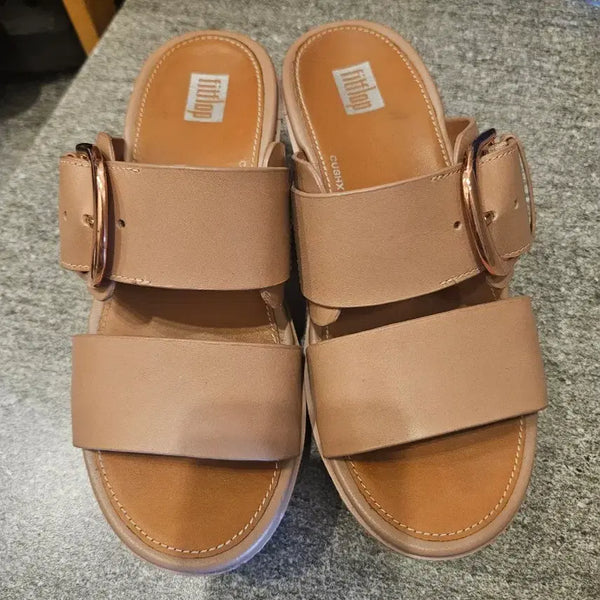 [BUNJANG] Fitflop Beige Sandals (230) / 핏플랍 샌들 베이지색 230