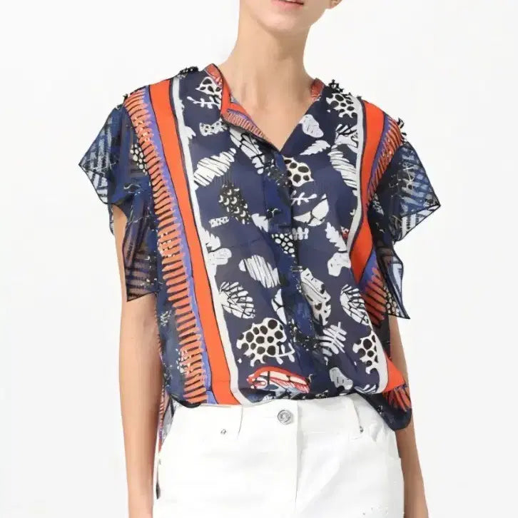 [BUNJANG] Objet Pattern Blouse / 오브제 패턴 블라우스