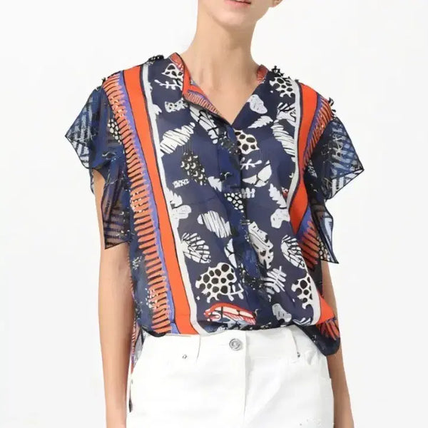 [BUNJANG] Objet Pattern Blouse / 오브제 패턴 블라우스