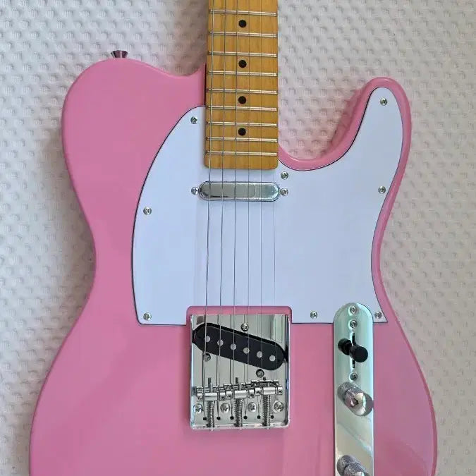 [BUNJANG] Assembled Telecaster Electric Guitar - Pink (Setup, Bag Included) / [새상품] 조립 텔레캐스터 일렉기타 핑크 (셋업, 가방포함)