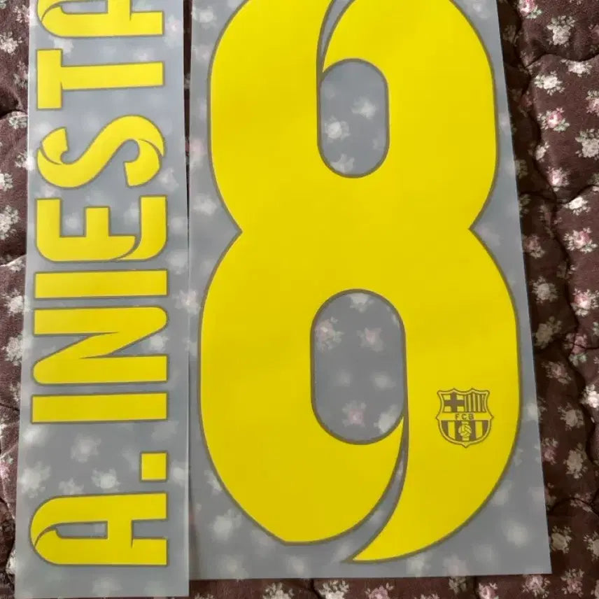 [BUNJANG] Andrés Iniesta Barcelona 2013-2014 Jersey Name Set / 13-14 이니에스타 바르셀로나 마킹 판매합니다