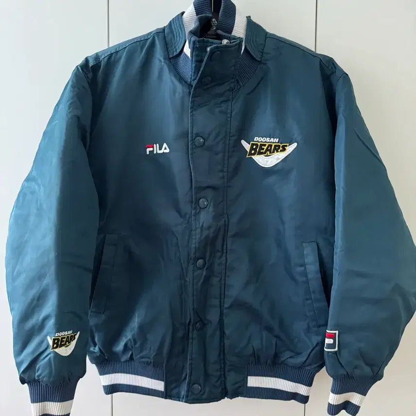 [BUNJANG] Fila Doosan Bears Old Winter Jacket / 휠라 두산베어스 올드 동계 자켓