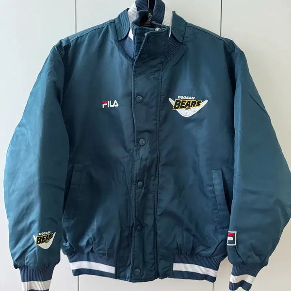 [BUNJANG] Fila Doosan Bears Old Winter Jacket / 휠라 두산베어스 올드 동계 자켓