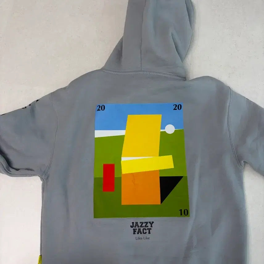 [BUNJANG] Jazzyfact Grey Fleece Hoodie / 재지팩트 기모 후드티 그레이