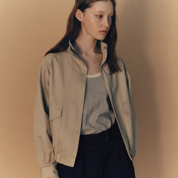 [BUNJANG] Nothing Written Vasily Cotton Blouson Beige / 낫띵리튼 Vasily cotton blouson(베이지)