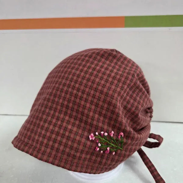 [BUNJANG] Handmade French Embroidery & Quilt Bonnet Hat / 프랑스자수&퀼트 모자(보넷)