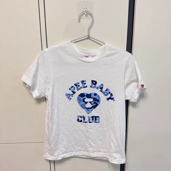 [BUNJANG] A BATHING APE APEE Cropped T-Shirt White Size S / 베이프 에이프 APEE 에이피 크롭 반팔티 S사이즈