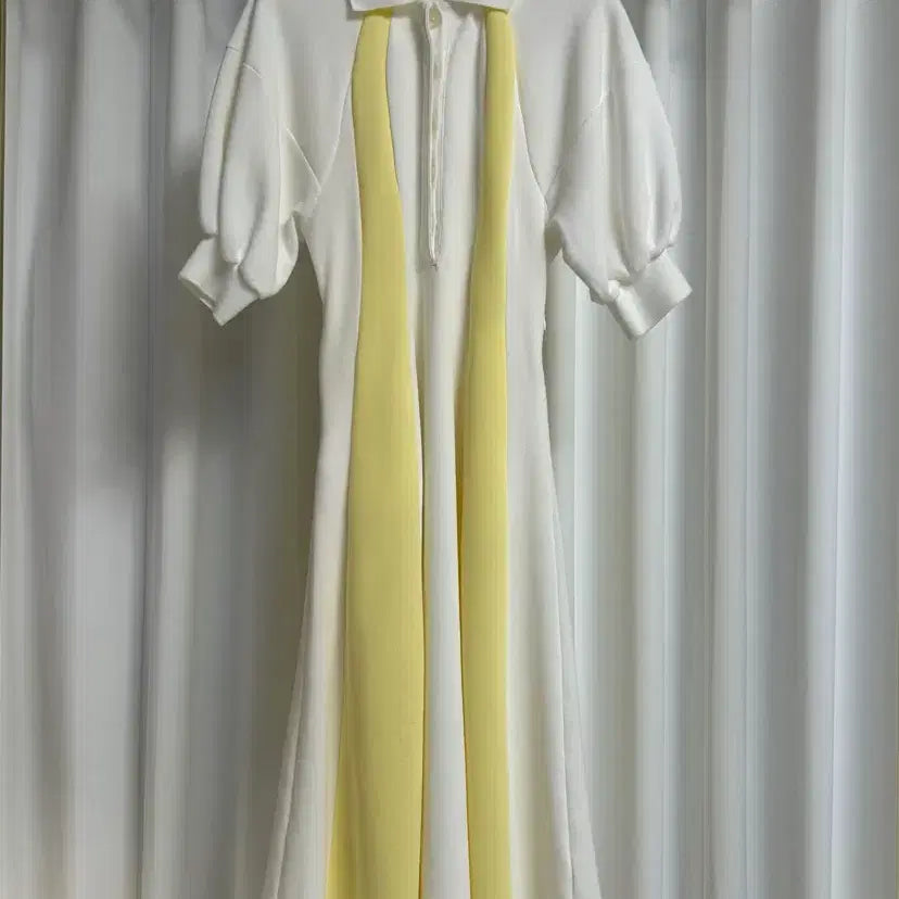 [BUNJANG] IMMI Collar Balloon Short Sleeve Flare Cotton Dress S Size / IMMI 카라 벌룬 반팔 플레어 면원피스