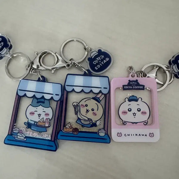 [BUNJANG] Chiikawa Ediya Coffee Collaboration Keyring Set / 치이카와 이디야 커피 키링 세트