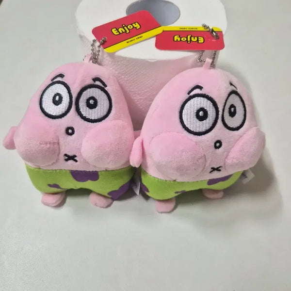 [BUNJANG] SpongeBob & Patrick Star Plush Keychain Bundle Set / 스폰지밥 뚱이 인형 키링 2개 일괄