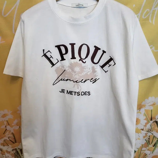 [BUNJANG] LE PITTA 2023 Short Sleeve T-Shirt White / LE PITTA 2023 반팔티 화이트 F