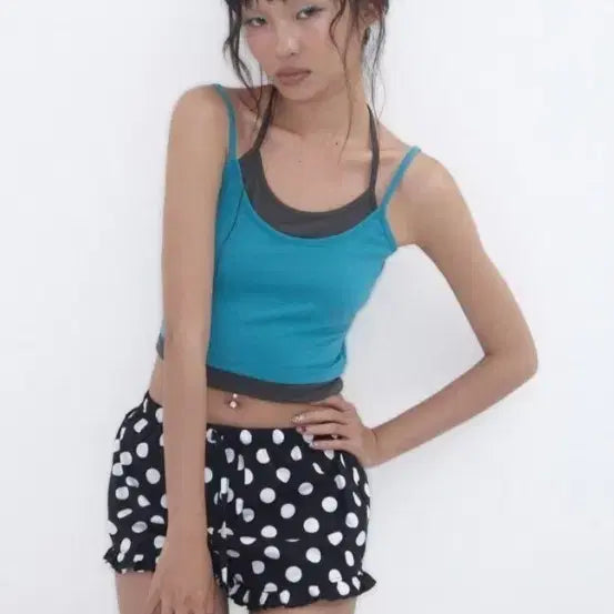 [BUNJANG] Expired Girl Sleeveless Pants Set / 익스파이어드걸 나시 팬츠 셋업