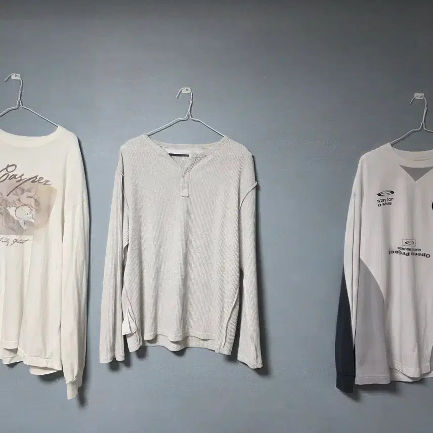 [BUNJANG] Men's Long-Sleeve T-Shirts (Politedu, Opening Project, etc.) / 남성 긴팔 티셔츠 폴리테루,오프닝 프로젝트 등