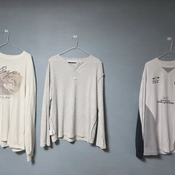 [BUNJANG] Men's Long-Sleeve T-Shirts (Politedu, Opening Project, etc.) / 남성 긴팔 티셔츠 폴리테루,오프닝 프로젝트 등