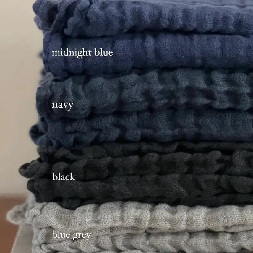 [BUNJANG] Blomma Linge Particulier Linen Scarf (Black) / 블로마 Linge Particulier 린넨 머플러(블랙) 페르마타