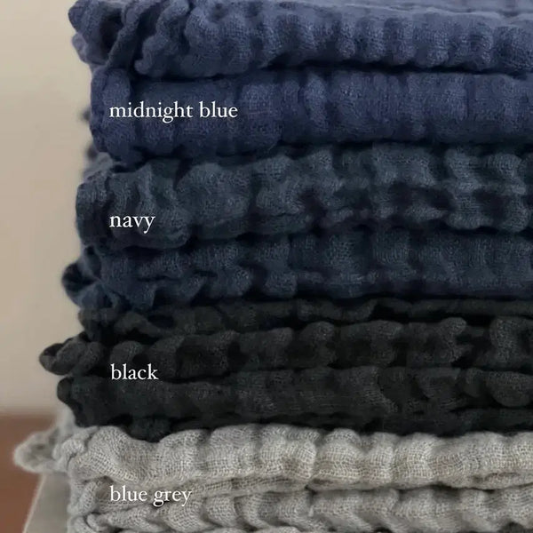 [BUNJANG] Blomma Linge Particulier Linen Scarf (Black) / 블로마 Linge Particulier 린넨 머플러(블랙) 페르마타