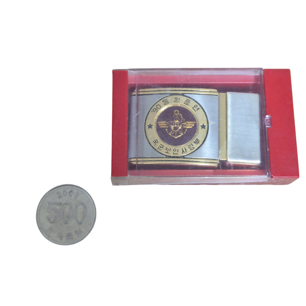 [BUNJANG] Republic of Korea Army Security Command 90s Custom Belt Buckle (Unused) / 국군 보안사령부 90s 맞춤 벨트 버클 전투복 기념품 (FREE 미사용품