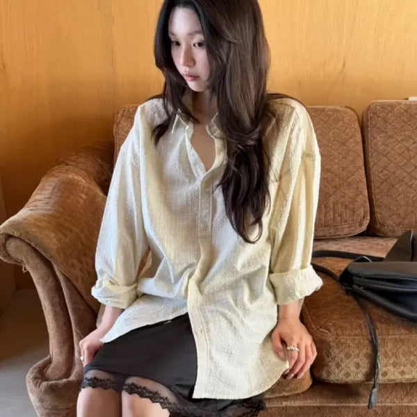 [BUNJANG] Yuini Mash Check Shirt / 유이니 Mash check shirt