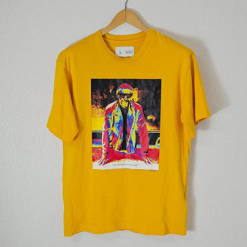 [BUNJANG] Nike Lab NRG Fearless Fil T-Shirt Yellow / 나이키 랩 NRG 피어리스 필 반팔 티셔츠 옐로우