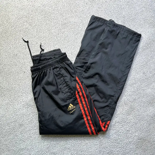 [BUNJANG] Adidas Professional Three-Stripes Wind Woven Pants Black/Red 95 / 아디다스 프로페셔널 삼선 윈드 우븐팬츠 블랙레드 95