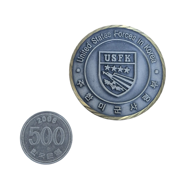 [BUNJANG] ROK Armed Forces & USFK Command Unit Coin & Medal Badge / 국군 주한미군사령부 부대코인 군대코인 기념 코인 메달 뱃지 (FREE)