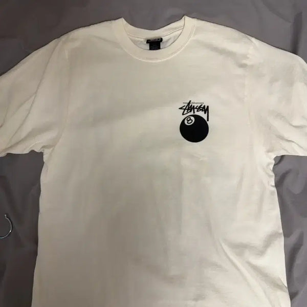 [BUNJANG] Stussy 8 Ball T-Shirt White M / 스투시 8볼 반팔티 화이트 M 새거