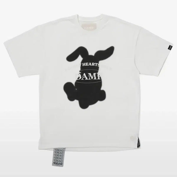 [BUNJANG] Don't Ask My Plan Oversized Rabbit Short-Sleeve T-Shirt / 돈애스크마이플랜 반팔 티셔츠 오버핏 스몰 토끼