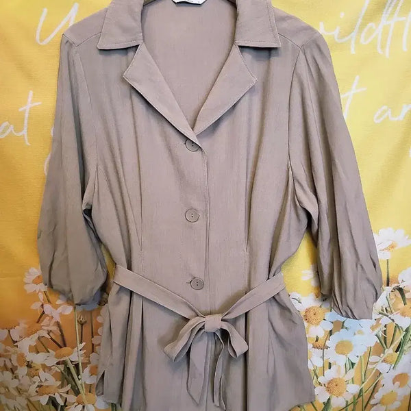 [BUNJANG] Renoma Rayon Beige Jacket 66M / 레노마 레이온  베이지색 자켓 66M