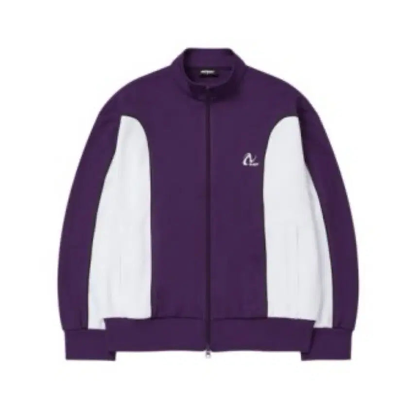 [BUNJANG] NERDY Line Track Top Jacket Purple Vintage / 널디 라인트랙탑 퍼플 점퍼 자켓 바람막이 빈티지
