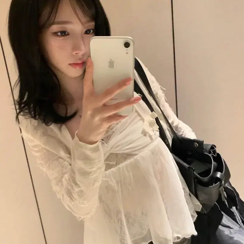[BUNJANG] Pain or Pleasure Rose Shirring Top S / ( 카리나 착용) 페인오어플레져 로즈셔링탑 s