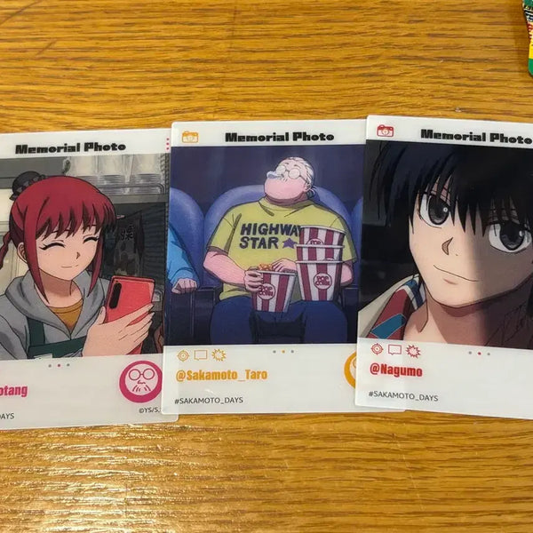 [BUNJANG] Sakamoto Days Memorial Photocard Set Nagumo Emoka Clear Card / 사카모토데이즈 메모리얼 포토카드 세트 나구모 에모카 클리어 카드
