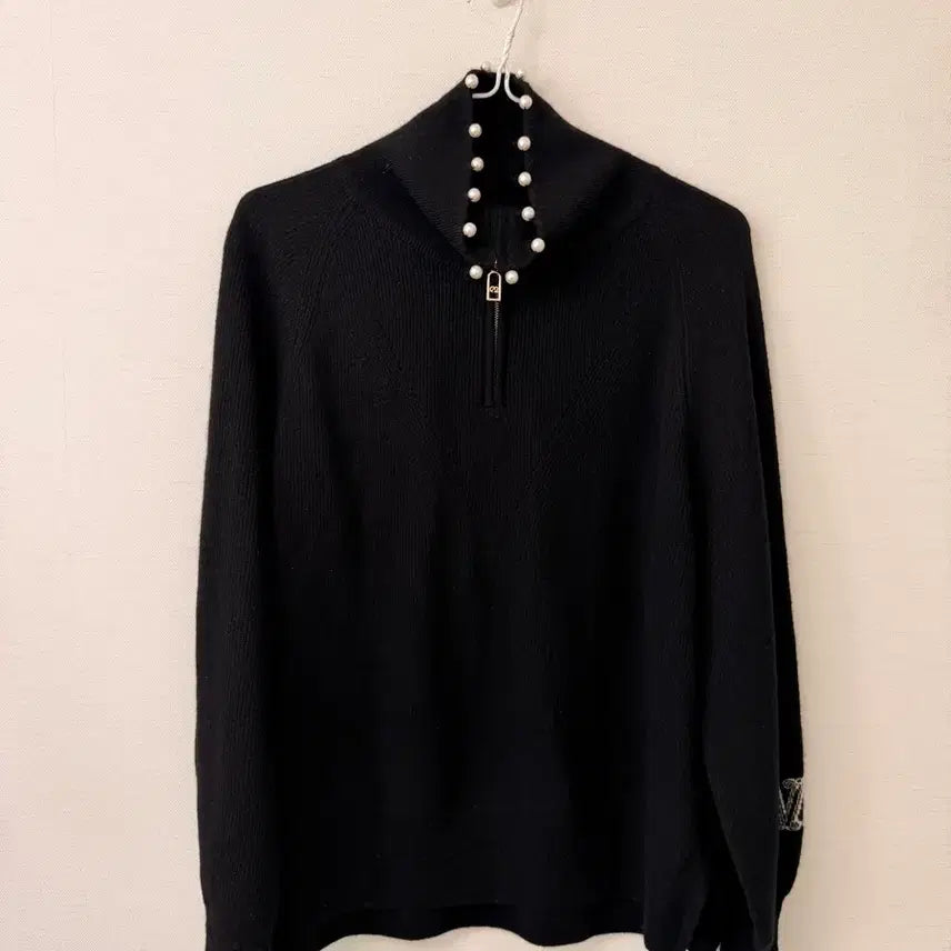 [BUNJANG] Ozscecon Pearl Wool Knit Black / 오즈세컨 진주울니트 85