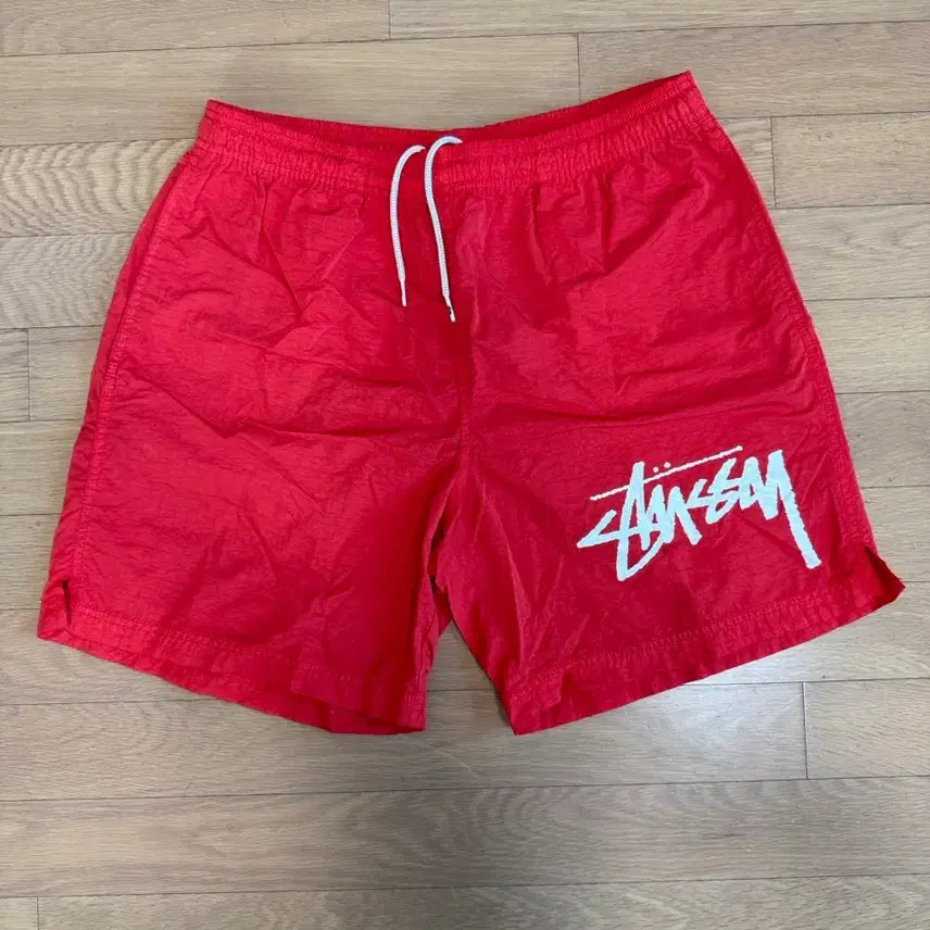[BUNJANG] Nike x Stussy Natutsi Water Shorts Habanero Red / [M] 나이키 x 스투시 나투시 워터 쇼츠 반바지 하바네로 레드