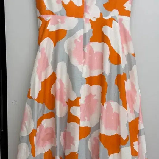 [BUNJANG] COS Orange Floral Sleeveless Dress / COS 오렌지 플라워 패턴 민소매 원피스 32